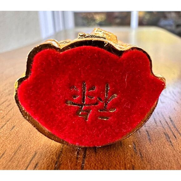 VTG Risis Singapore 24k Gold Plated  Fu Lu Shou Deities Ruler Figurines Set of 3 - Picture 11 of 12